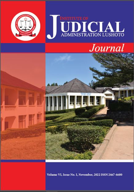 					View Vol. 6 No. 1 (2022): Institute of Judicial Administration Journal
				